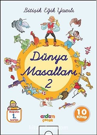 Dünya Masalları Dizisi -2 (10 Kitap) / Bitişik Eğik Yazılı Dünya Masalları