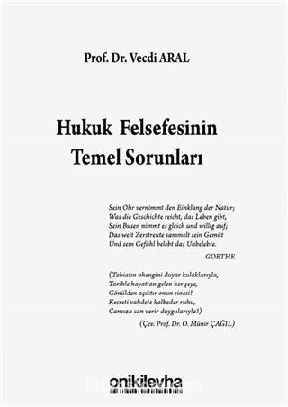 Hukuk Felsefesinin Temel Sorunları