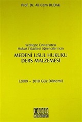 Medeni Usul Hukuku Ders Malzemesi