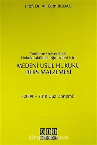 Medeni Usul Hukuku Ders Malzemesi