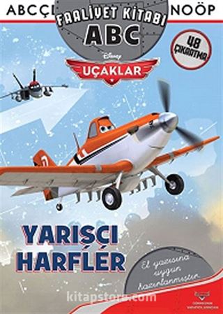 Uçaklar Yarışçı Harfler -ABC Faaliyet Kitabı