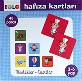 EOLO Hafıza Kartları (3-6 Yaş) Meslekler-Taşıtlar