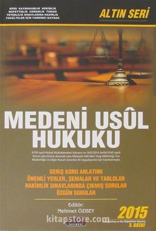 Medeni Usul Hukuku / Mehmet Özbey