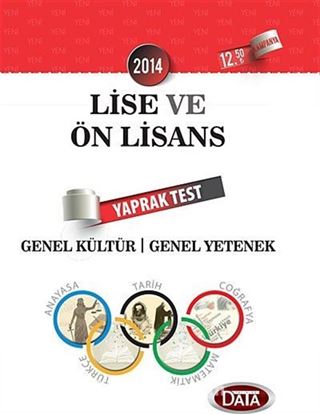 2014 Genel Kültür Genel Yetenek Lise ve Önlisans Yaprak Test