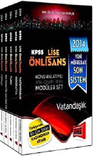 2014 KPSS Lise Önlisans Konu Anlatımlı Soru Çözümlemeli Modüler Set