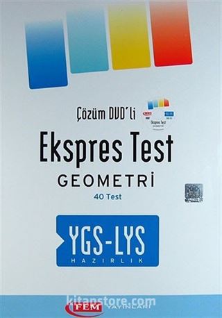 Çözüm DVD'li Ekspres Test Geometri 40 Test YGS-LYS Hazırlık