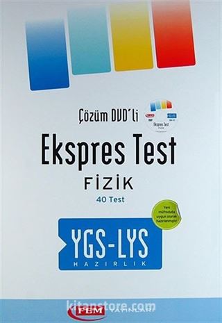 Çözüm DVD'li Ekspres Test Fizik 40 Test YGS-LYS Hazırlık