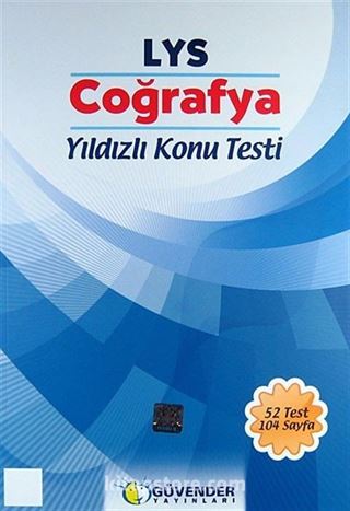 LYS Coğrafya Yıldızlı Konu Testi (52 Test 104 Sayfa)