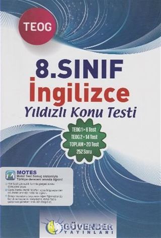 8. Sınıf İngilizce Yıldızlı Konu Testi