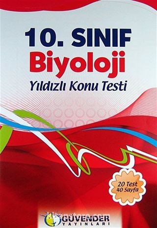 10. Sınıf Biyoloji Yıldızlı Konu Testi (20 Test 40 Sayfa)