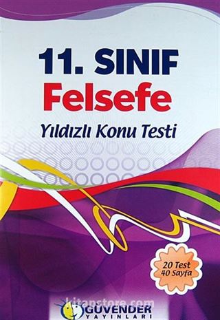 11.Sınıf Felsefe Yıldızlı Konu Testi (20 Test 40 Sayfa)