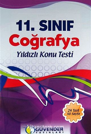 11.Sınıf Coğrafya Yıldızlı Konu Testi (24 Test 48 Sayfa)