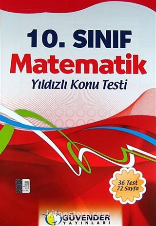 10. Sınıf Matematik Yıldızlı Konu Testi (36 Test 72 Sayfa)