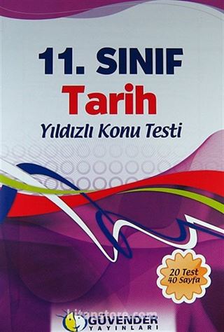 11.Sınıf Tarih Yıldızlı Konu Testi (20 Test 40 Sayfa)