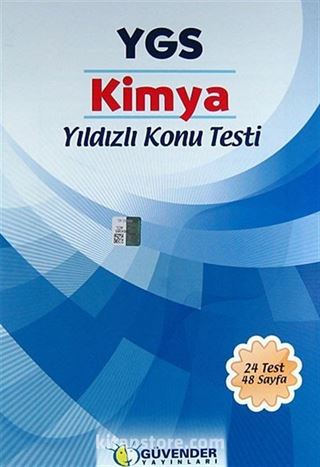 YGS Kimya Yıldızlı Konu Testi (24 Test 48 Sayfa)