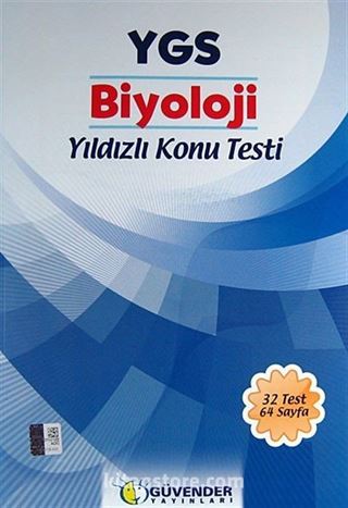 YGS Biyoloji Yıldızlı Konu Testi (32 Test 64 Sayfa)