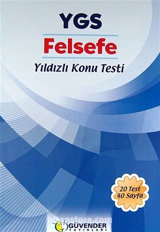 YGS Felsefe Yıldızlı Konu Testi (20 Test 40 Sayfa)