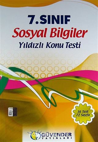 7. Sınıf Sosyal Bilgiler Yıldızlı Konu Testi (36 Test 72 Sayfa)