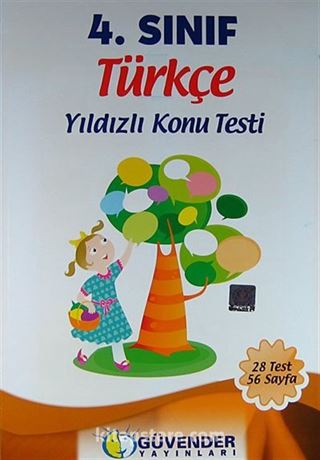 4.Sınıf Türkçe Yıldızlı Konu Testi (28 Test 56 Sayfa)