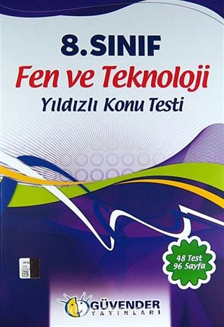 8. Sınıf Fen ve Teknoloji Yıldızlı Konu Testi (48 Test 96 Sayfa)