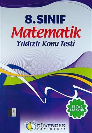 8. Sınıf Matematik Yıldızlı Konu Testi (56 Test 112 Sayfa)