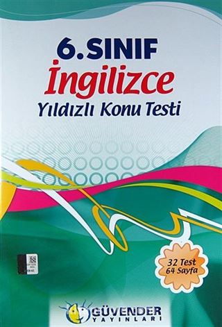 6. Sınıf İngilizce Yıldızlı Konu Testi (32 Test 64 Sayfa)