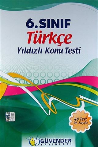 6. Sınıf Türkçe Yıldızlı Konu Testi (48 Test 96 Sayfa)