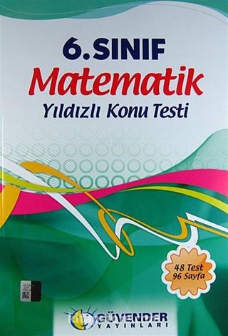 6. Sınıf Matematik Yıldızlı Konu Testi (48 Test 96 Sayfa)