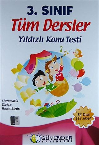 3.Sınıf Tüm Dersler Yıldızlı Konu Testi (56 Test 112 Sayfa)