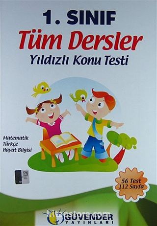 1. Sınıf Tüm Dersler Yıldızlı Konu Testi (56 Test 112 Sayfa)