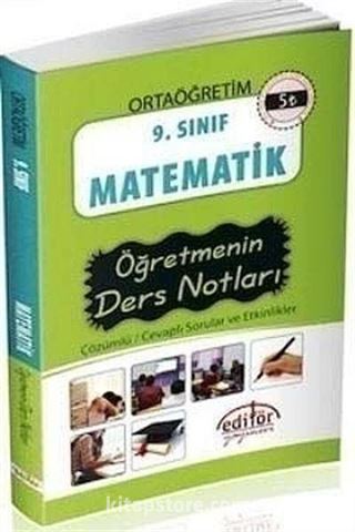 9. Sınıf Matematik Öğretmenin Ders Notları