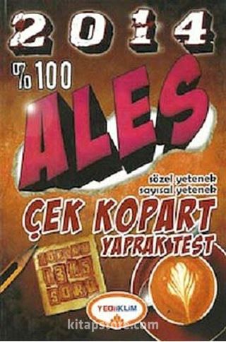 2014 % 100 ALES Sayısal ve Sözel Yetenek Çek Kopart Yaprak Test