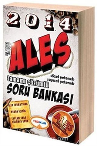 2014 %100 ALES Sözel Yetenek Sayısal Yetenek Tamamı Çözümlü Soru Bankası