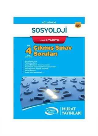 Sosyoloji 1. Sınıf 1. Yarıyıl Çıkmış Sınav Soruları