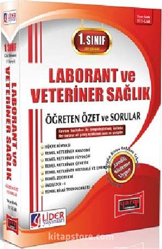 1. Sınıf 1. Yarıyıl Güz Dönemi Laborant ve Veteriner Sağlık Öğreten Özet Sorular Sağlık (Kod:AF-111-LAB)