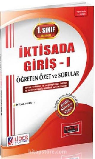 1. Sınıf 1. Yarıyıl Güz Dönemi İktisada Giriş Öğreten Özet ve Sorular (Kod:AF-111-İG)