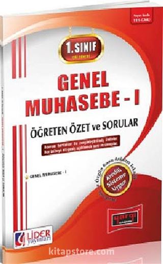 1. Sınıf 1. Yarıyıl Güz Dönemi Genel Muhasebe -1 Öğreten Özet ve Sorular (Kod:AF-111-GMU)