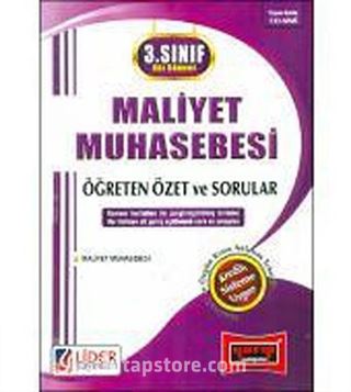 3.Sınıf 5. Yarıyıl Güz Dönemi Maliyet Muhasebesi Öğreten Özet ve Sorular