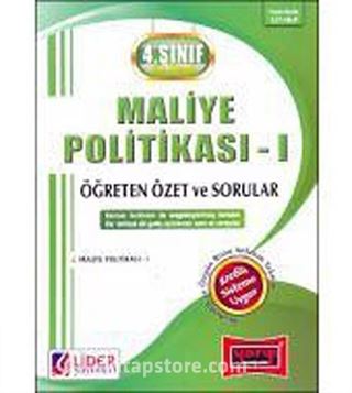 AÖF 4.Sınıf Güz Dönemi Maliye Politikası-I Öğreten Özet ve Sorular