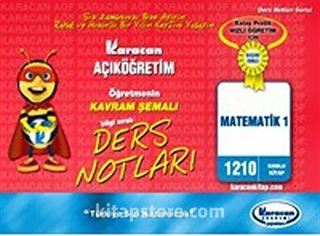 1.Sınıf Matematik 1 Kavram Şemalı Ders Notları (Kod:1210)