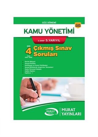 Kamu Yönetimi 3. Sınıf 5. Yarıyıl Çıkmış Sınav Soruları