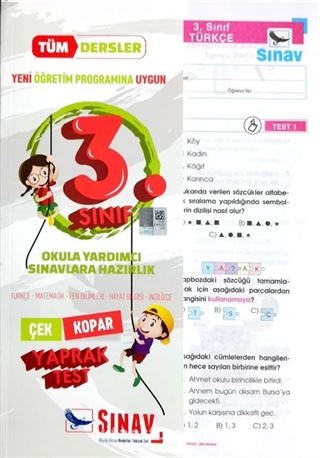 3.Sınıf Tüm Dersler Çek-Kopar Yaprak Testler