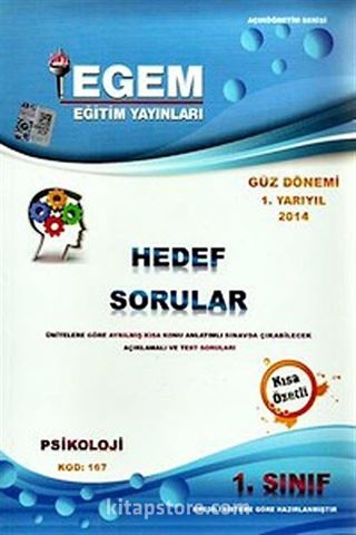 2014 1.Sınıf Psikoloji Hedef Sorular Güz Dönemi 1.Yarıyıl (Kod:167)