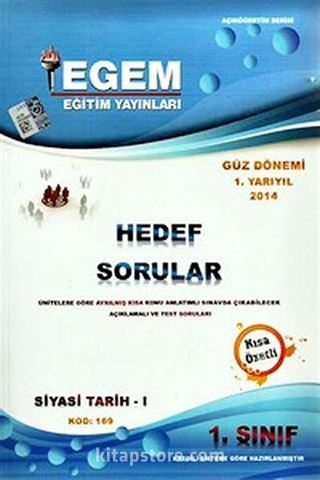 2014 1.Sınıf Siyasi Tarih-1 Hedef Sorular Güz Dönemi 1.Yarıyıl (Kod:169)