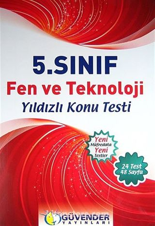 5. Sınıf Fen ve Teknoloji Yıldızlı Konu Testi (24 Test 48 Sayfa)