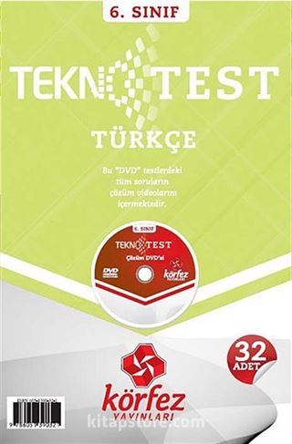 6. Sınıf Türkçe Tekno Test Çözüm Dvd'li (32 Test)