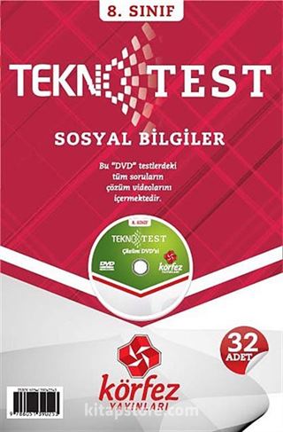 8. Sınıf Sosyal Bilgiler Tekno Test Çözüm Dvd'li