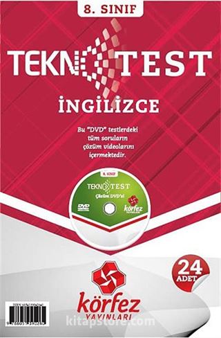 8. Sınıf İngilizce Tekno Test Çözüm Dvd'li