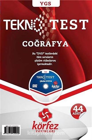 YGS Coğrafya Tekno Test Çözüm Dvd'li