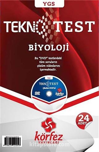 YGS Biyoloji Tekno Test Çözümlü Dvd'li